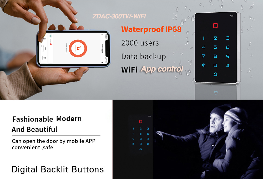 WiFi Access Controller -Touch Keypad(图1)